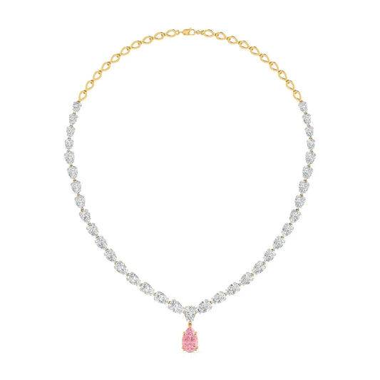 Bridal Pear-Shaped Diamond Necklace