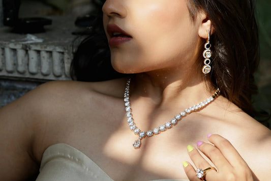 Sparkling Diamond Tennis Necklace