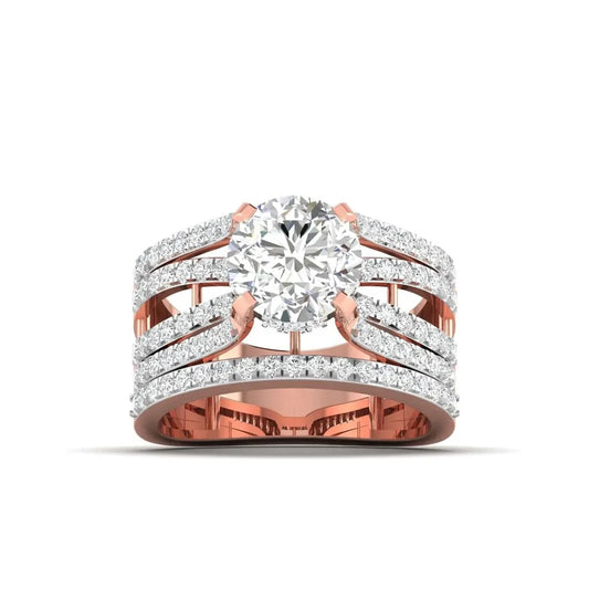 1.5 Carat Modern Geometric Diamond Ring