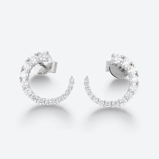 Lab Diamond Stud Earrings Gold Earrings For Women
