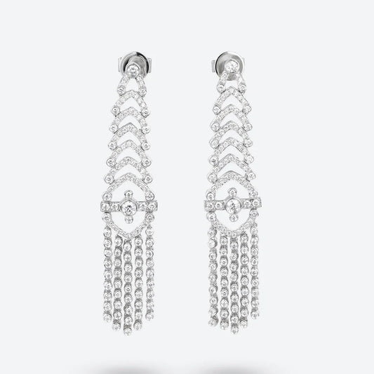 Lab Grown Diamond Long Earrings For Women